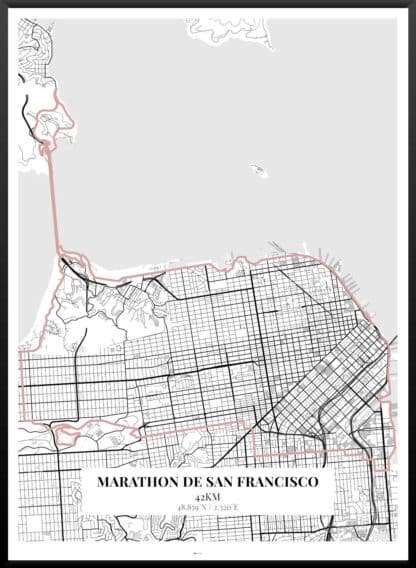 Affiche-Marathon-de-San-Francisco-Design