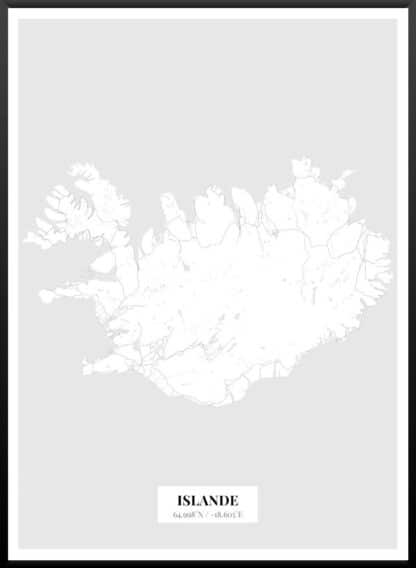 Affiche Islande design