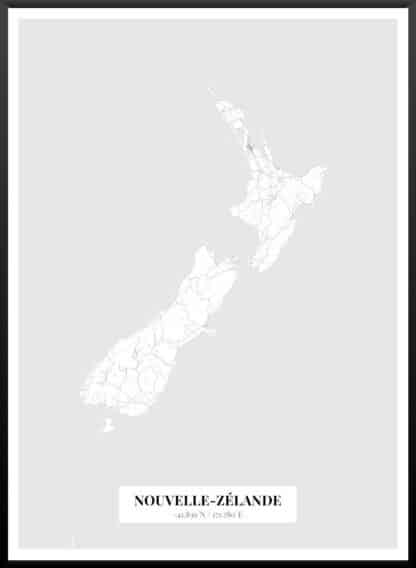 affiche Nouvelle-Zélande design