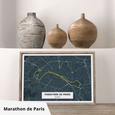 affiche marathon de paris