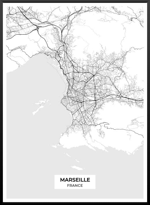 Affiche de la Cité Phocéenne à Marseille